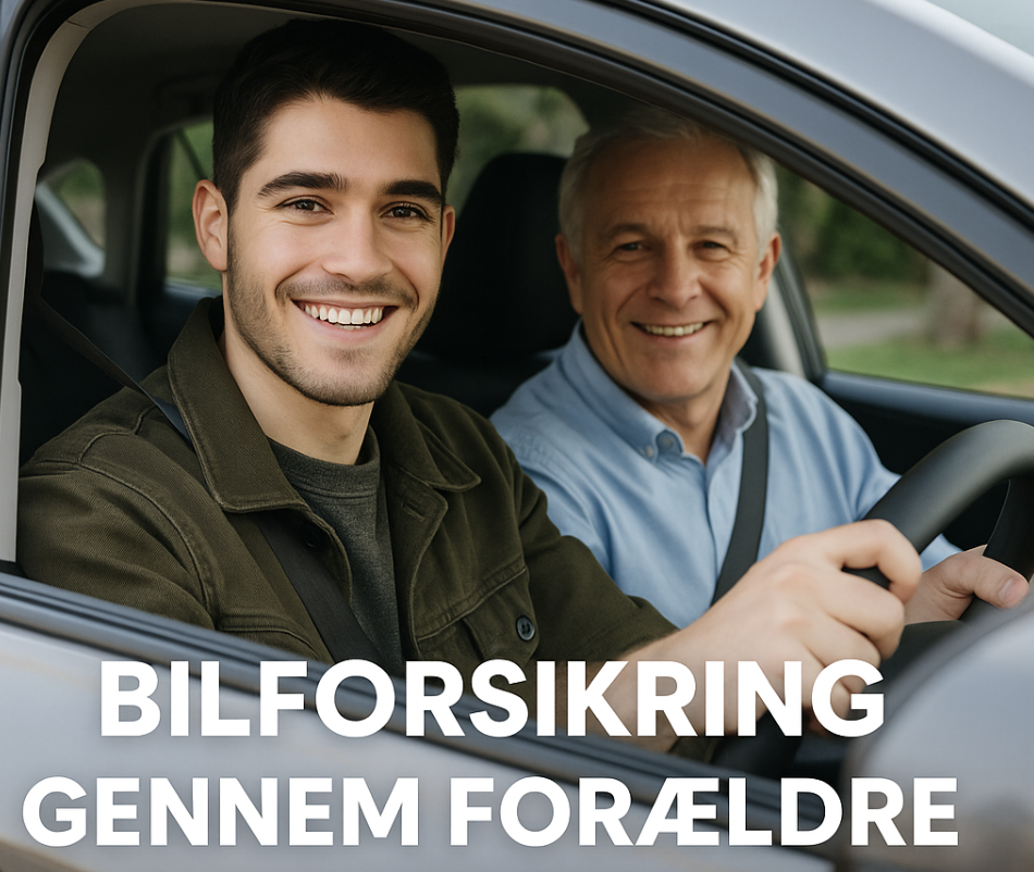 bilforsikring gennem forældre