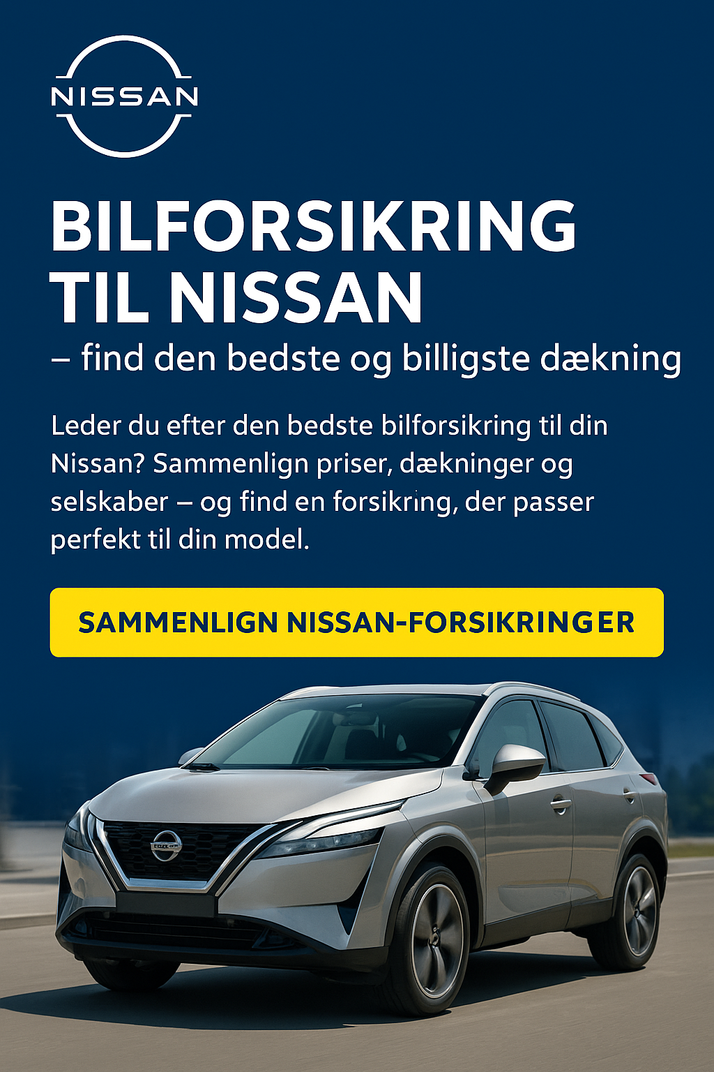 Nissan bilforsikring – sammenlign priser og dækninger til Nissan modeller